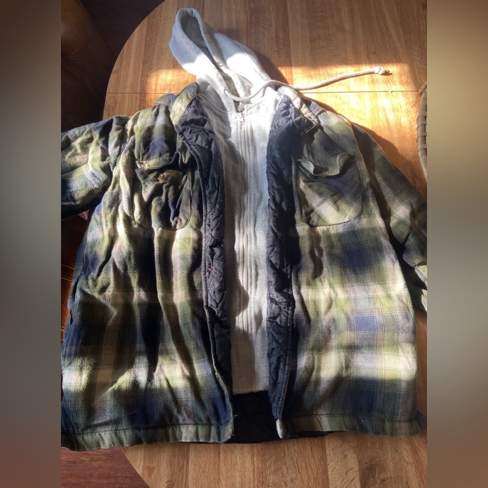 Green overcoat